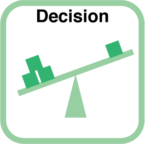 意思決定解析機のアイコン